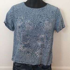 Life In Progress sz small cheetah print top NWOT